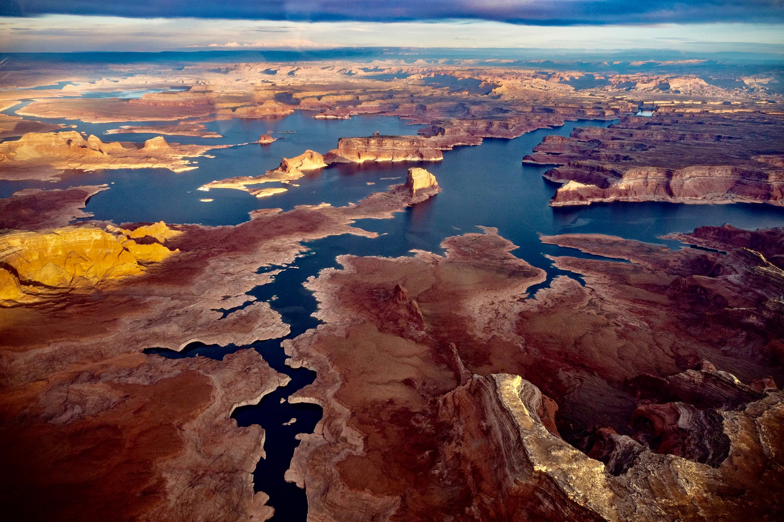 Aerial panorama of Lake Powell